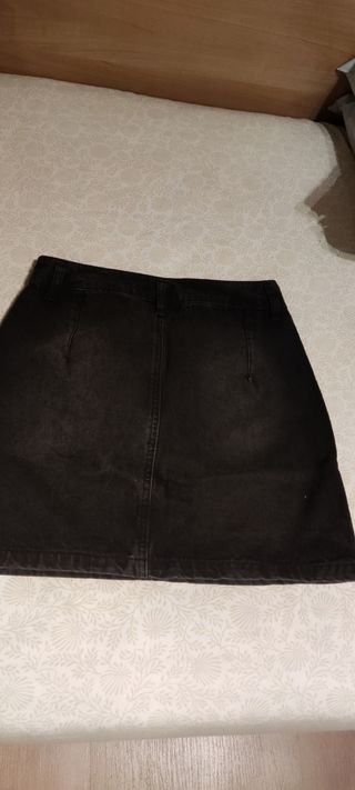 Falda vaquera negra T.S