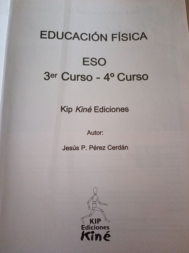 Educación física libro y cuaderno 3° y 4° eso