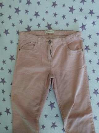 Pantalón de pana rosa