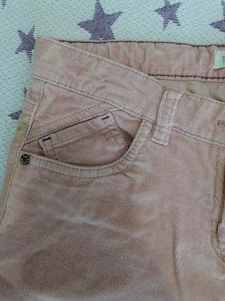 Pantalón de pana rosa