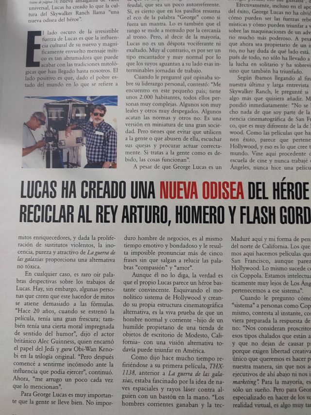 Reportaje George Lucas (Star Wars)