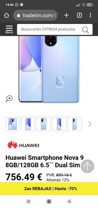Vendo nuovo Huawei Nova 9 SE 95€