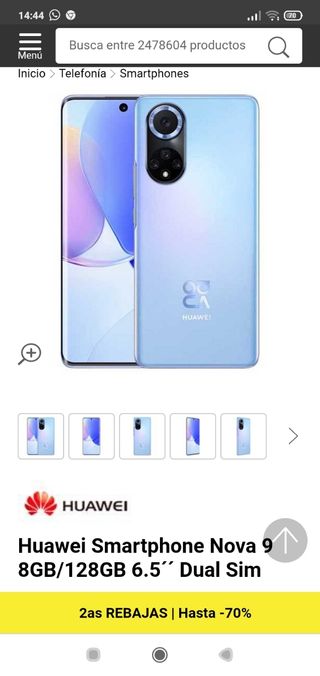 Vendo nuovo Huawei Nova 9 SE 95€
