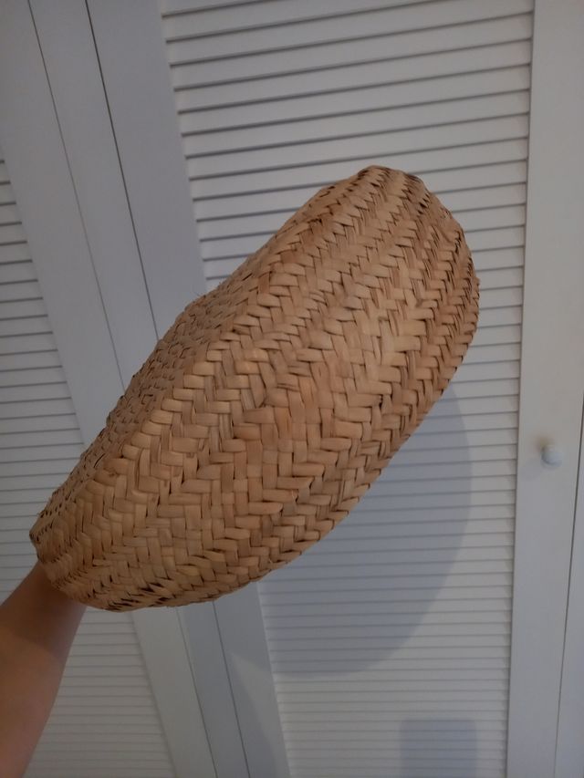 Cesta circular de palma