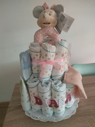 Tarta de pañales personalizada