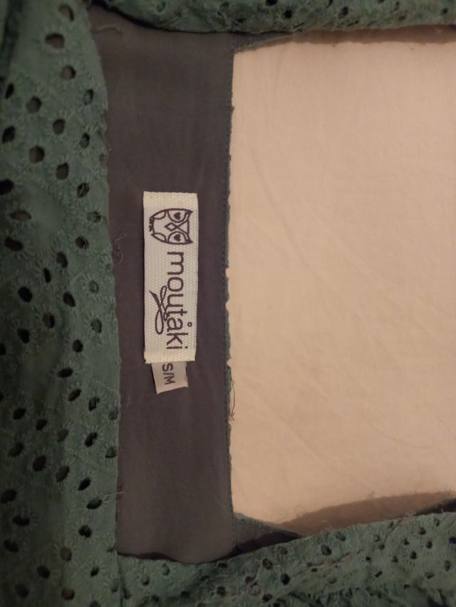 Top volantes verde Moutaki