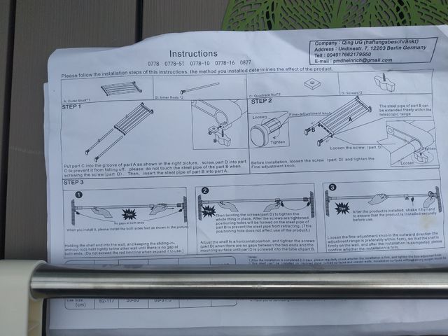 Balda extensible para la cocina