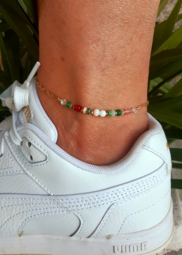 Pulseira de pé ou tornozelo em aço