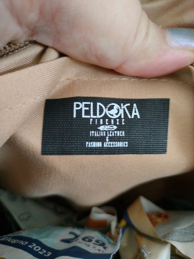 Borsa corda donna grande beige spalla