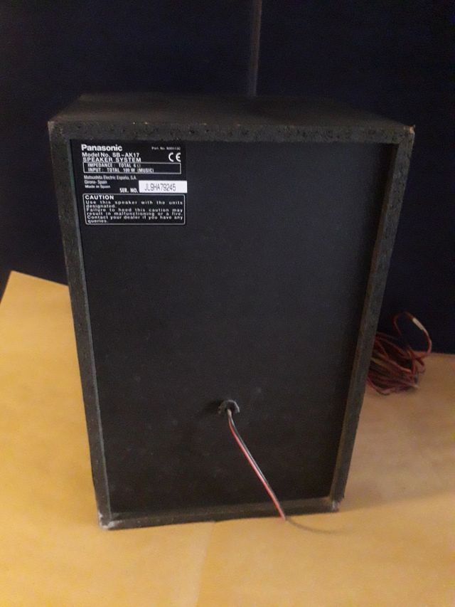 speaker system day Panasonic bass reflex