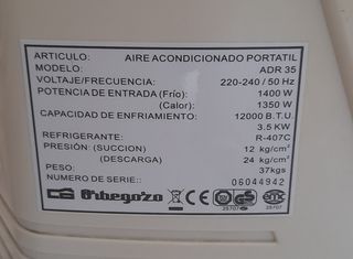 Pingüino aire acondicionado con bomba de calor