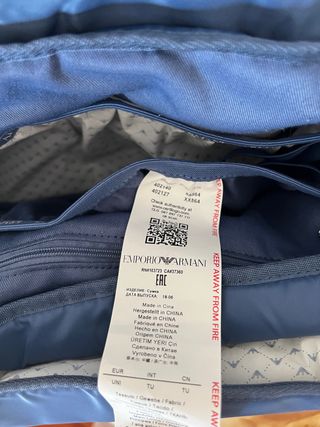 Bolso organizador bebé Emporio Armani