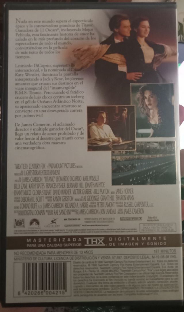 Película VHS TITANIC