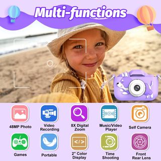Cámara de fotos/video infantil 3 a 12 años.