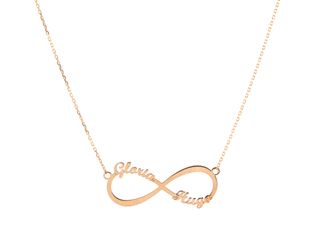 Cadena oro 9K y colgante infinito(hasta 4 nombres)