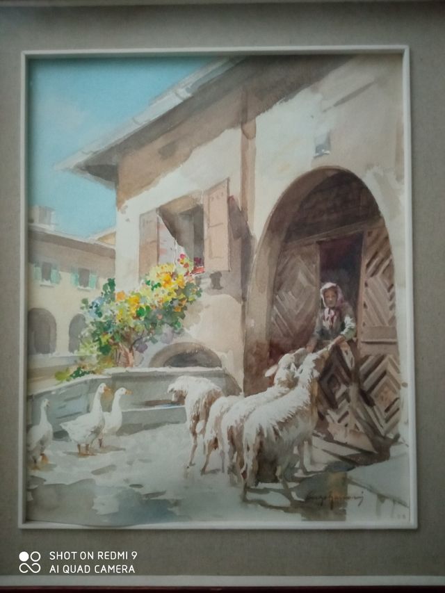 Tre quadri acquerelli