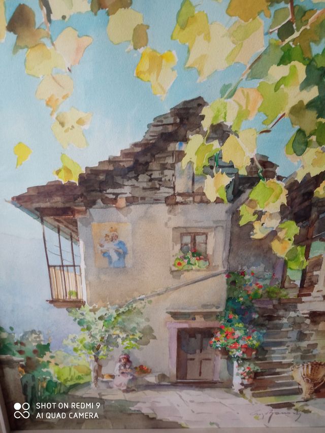 Tre quadri acquerelli