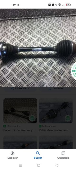 Puestas en marcha y palier corto tdi 140