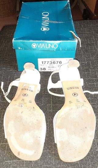 Zapatos femeninos, verano, varios. Poco usados.