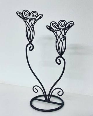 Antico candelabro candeliere porta candele