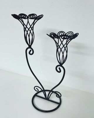 Antico candelabro candeliere porta candele