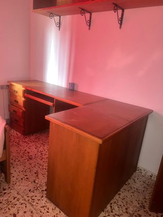 escritorios y camas nido castaño, sin colchon