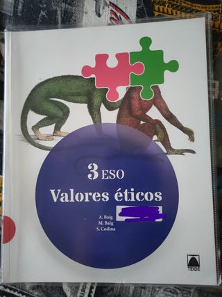Libro de valores éticos 3° Eso