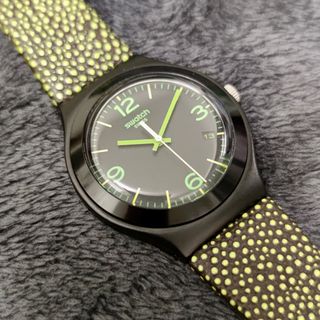 Swatch Irony Aluminium 'Yellow Drops'