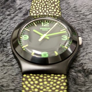 Swatch Irony Aluminium 'Yellow Drops'