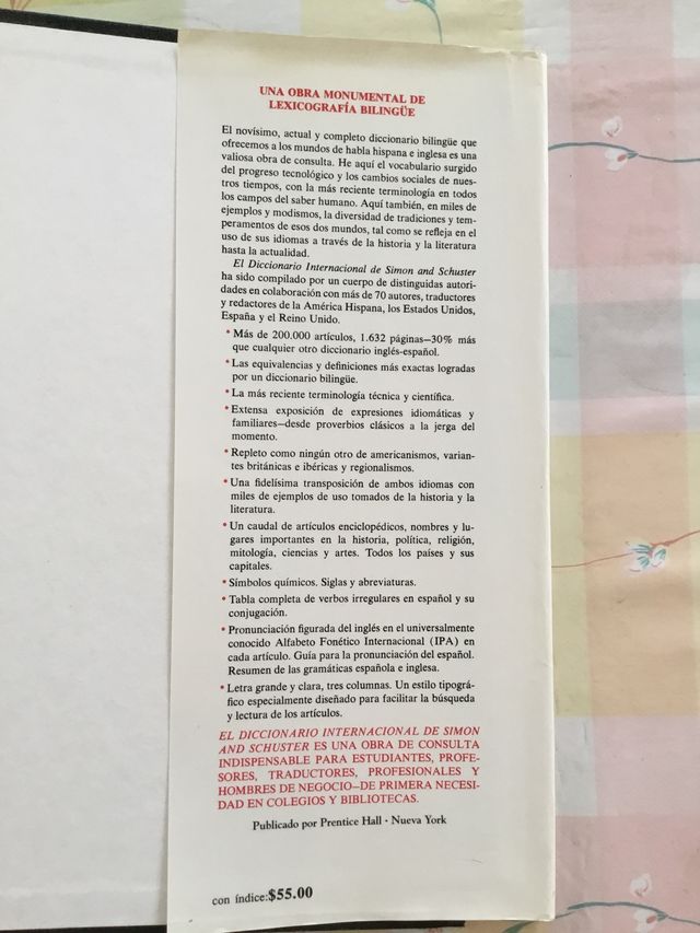 Diccionario Inglés/Español Simón & Schuster’s