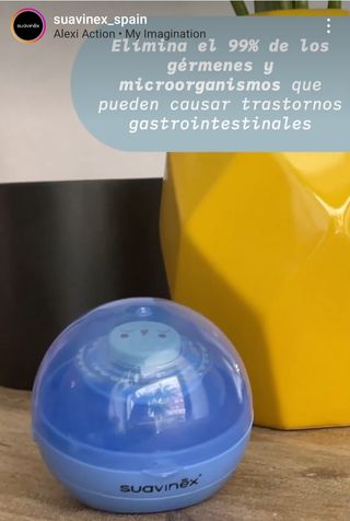 Esterilizador de chupetes Suavinex Duccio.