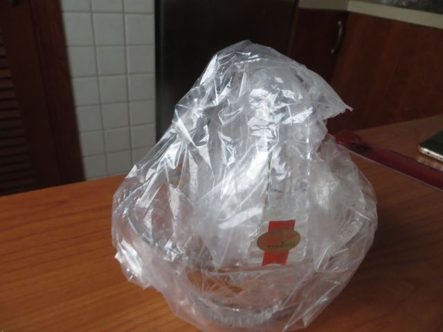 Cristal Bohemia, checo,tallado 24% PbO con dorados