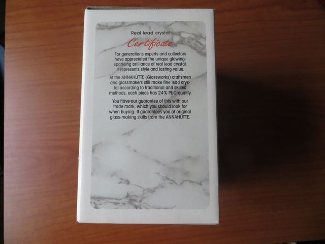 Cristal Bohemia, checo,tallado 24% PbO con dorados