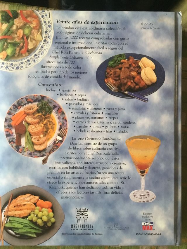 Libro de cocina de Ron Kalenuik