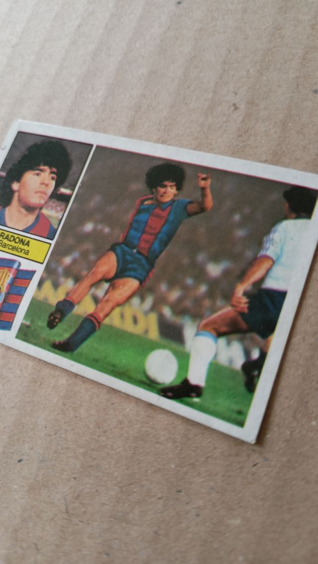 Maradona Rookie 82 83 FC Barcelona NUNCA PEGADO