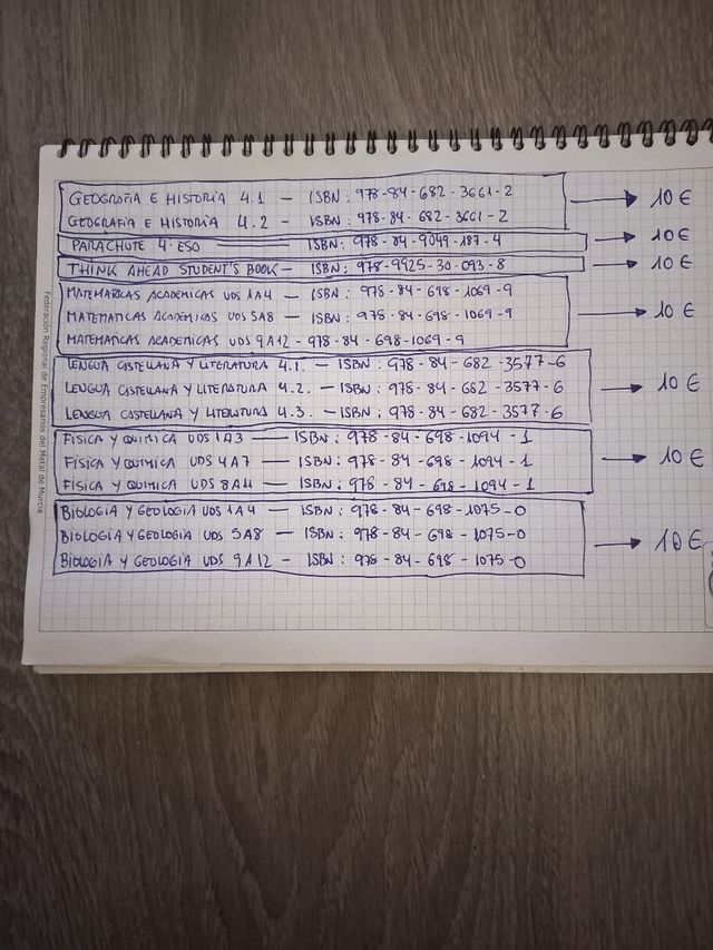 LIBROS 4° ESO