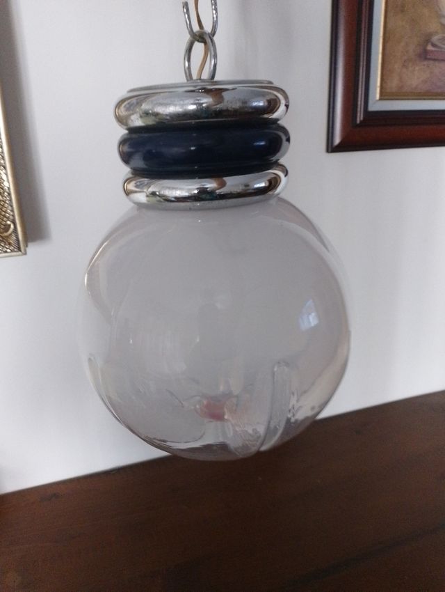 Lampara bombo cristal murano (17....