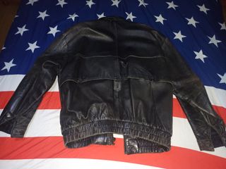 chaqueta vieja de piel