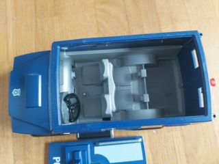 Coche de policía y lancha con motor Playmobil