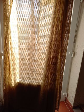 vendo 2 cortinas beige