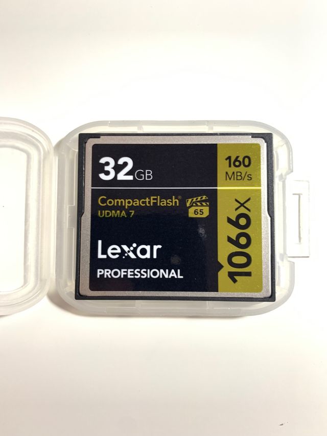 Tarjeta Memoria fotografíca compact flash 32 GB