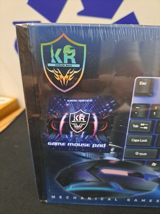 Teclado K90 Game Raton+Alfombra+Cascos ..