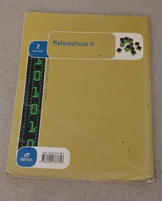 Matemáticas II - Isbn 9788490787656