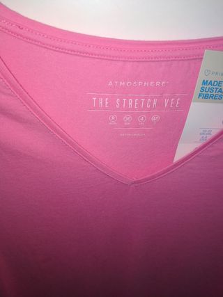 camiseta rosa Nueva