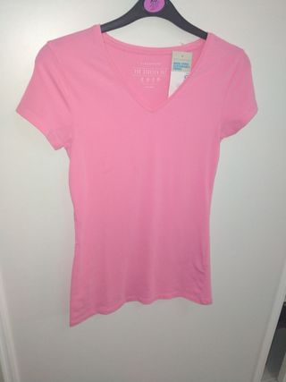 camiseta rosa Nueva