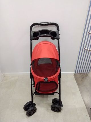 Cochecito para mascotas plegable rojo NUEVO
