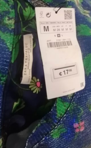 camiseta chica lentejuelas precio original 17,95 €