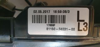 Faro toyota ch-r 2017