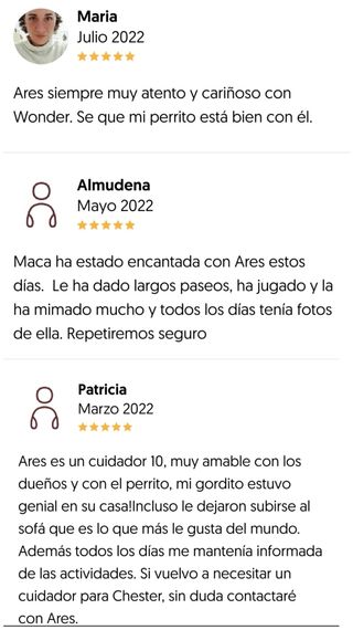 Cuidador / paseador perros, gatos y otros animales