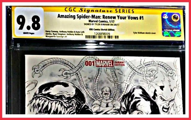 Espectacular Comic encapsulado/firmado spider-man